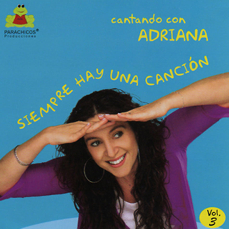Cartula Frontal de Adriana - Cantando Con Adriana Volumen 3