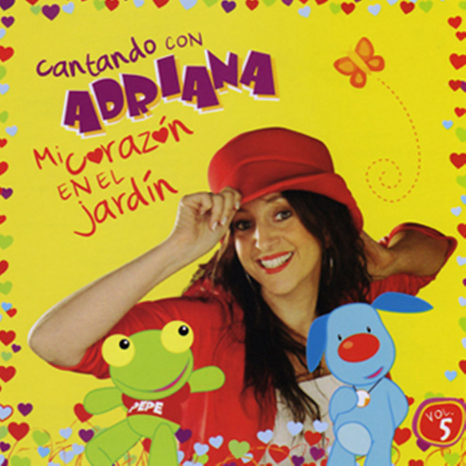Cartula Frontal de Adriana - Cantando Con Adriana Volumen 5