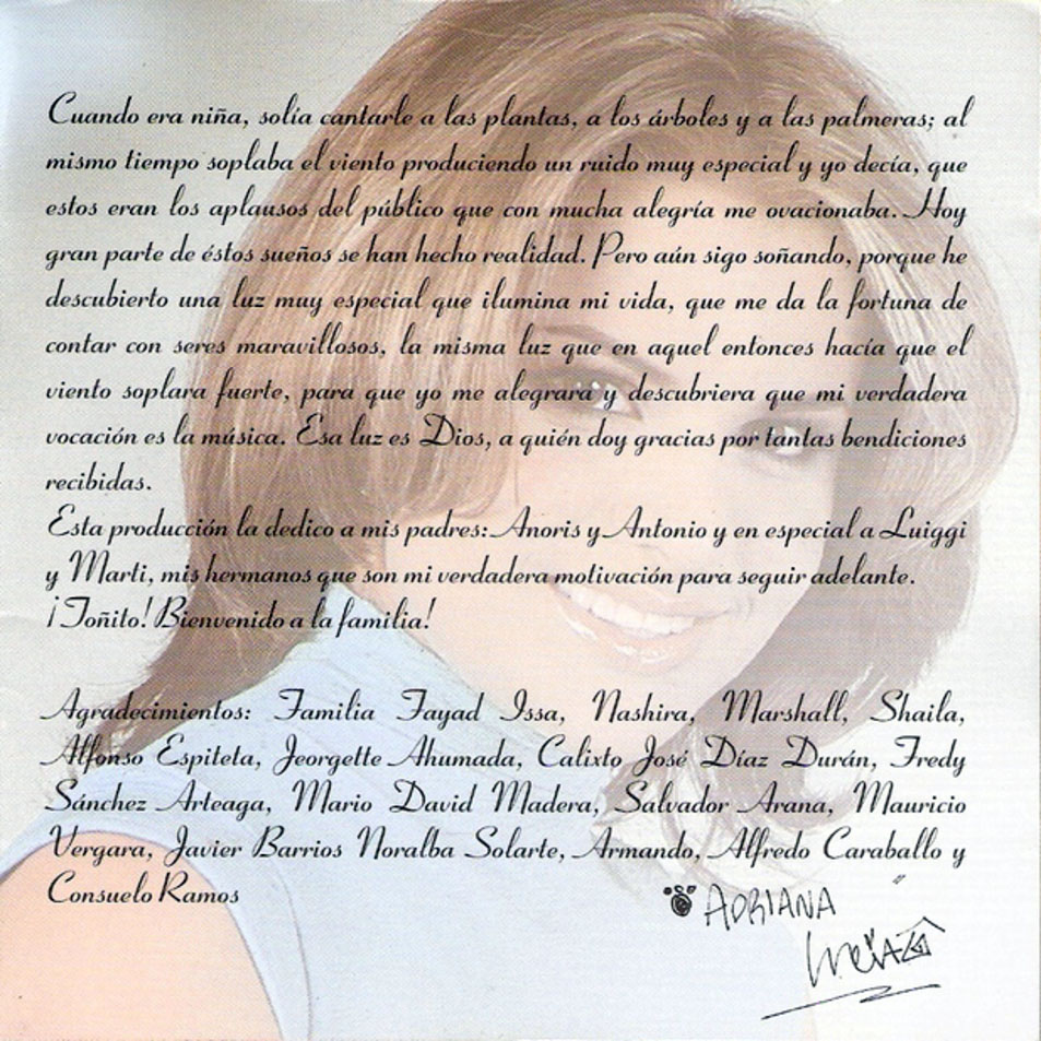 Cartula Interior Frontal de Adriana Lucia & John Lozano - De Corazon A Corazon