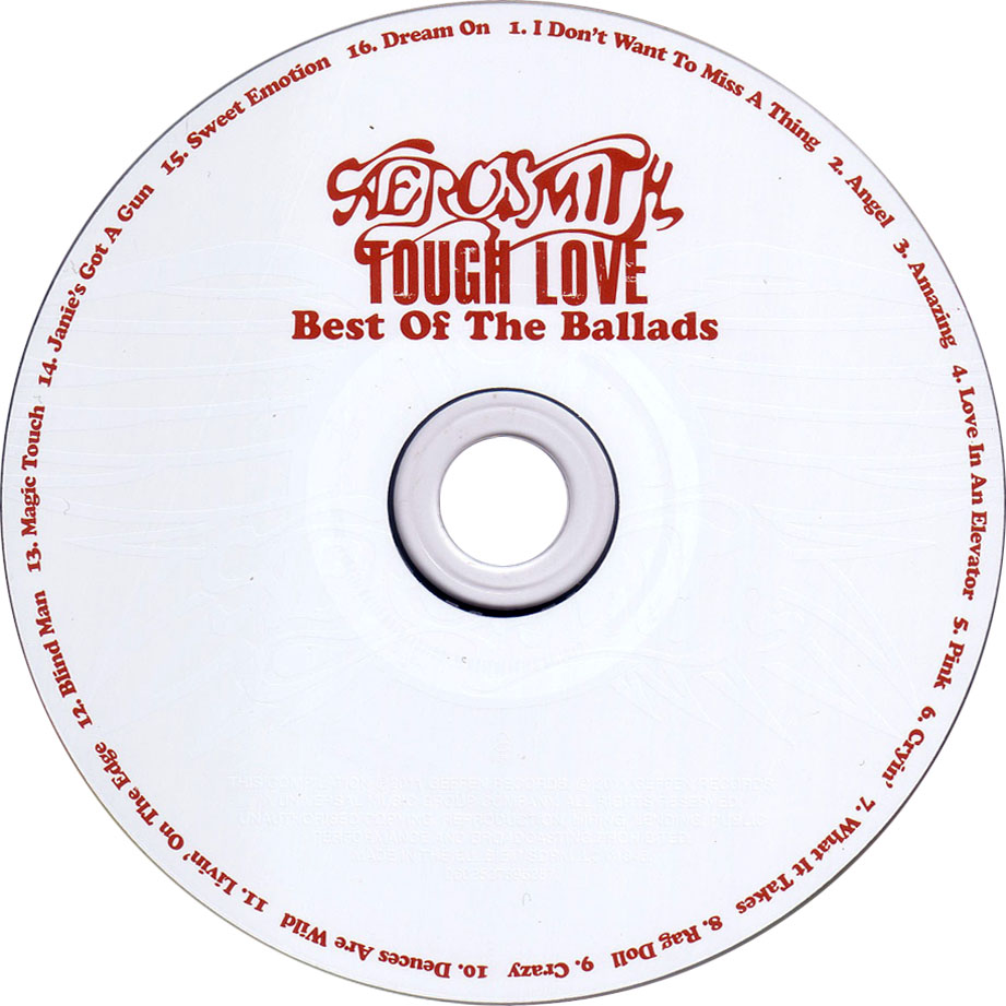 Cartula Cd de Aerosmith - Tough Love: Best Of The Ballads (International Edition)