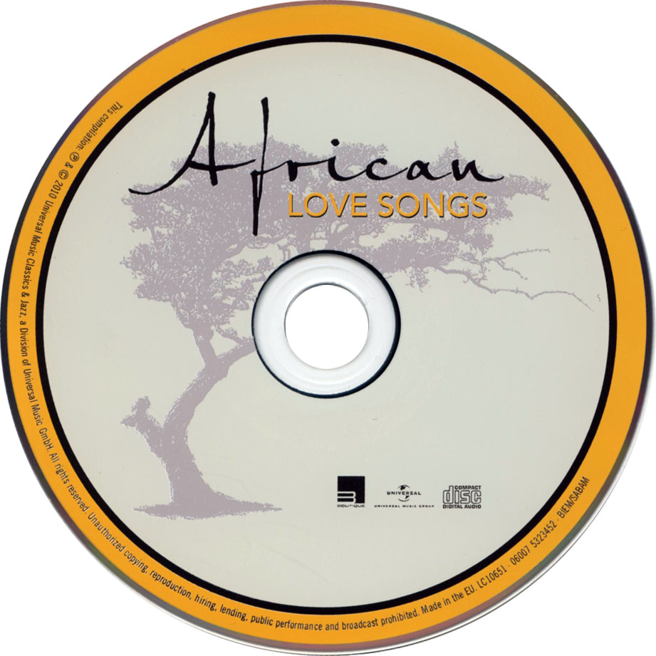 Cartula Cd de African Love Songs