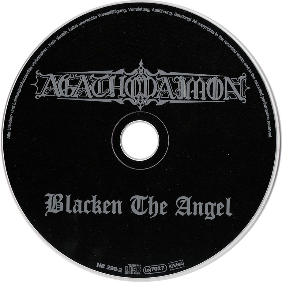 Cartula Cd de Agathodaimon - Blacken The Angel