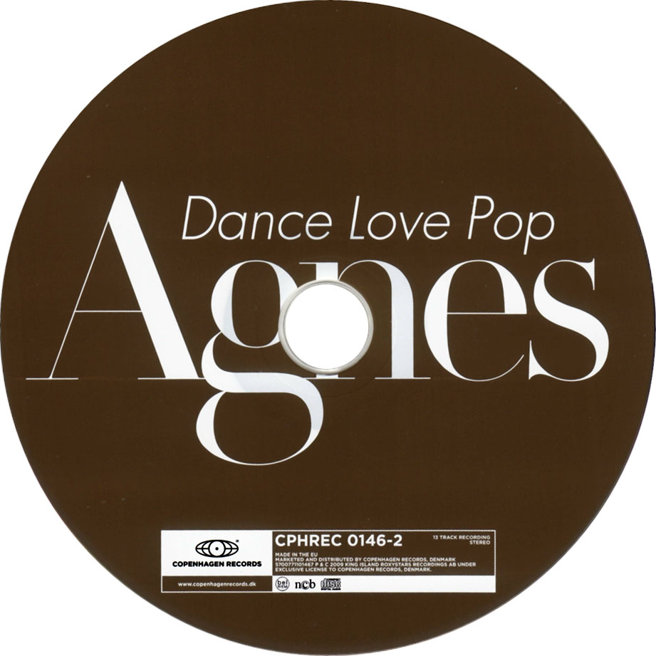 Cartula Cd de Agnes - Dance Love Pop