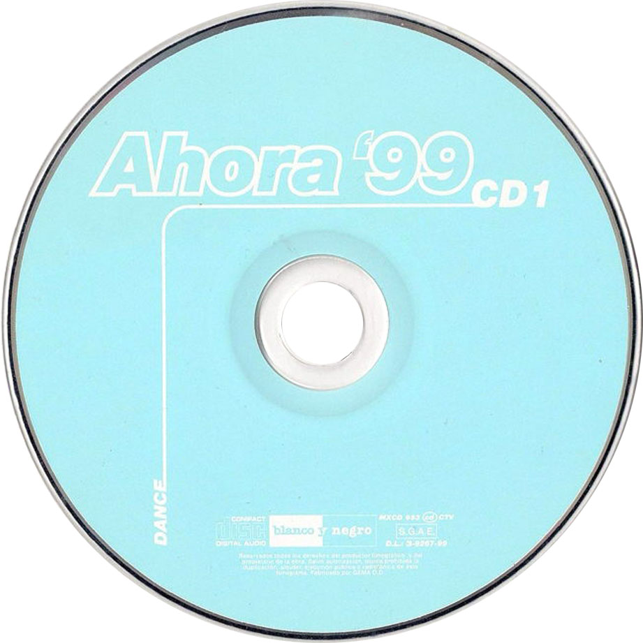 Cartula Cd1 de Ahora '99