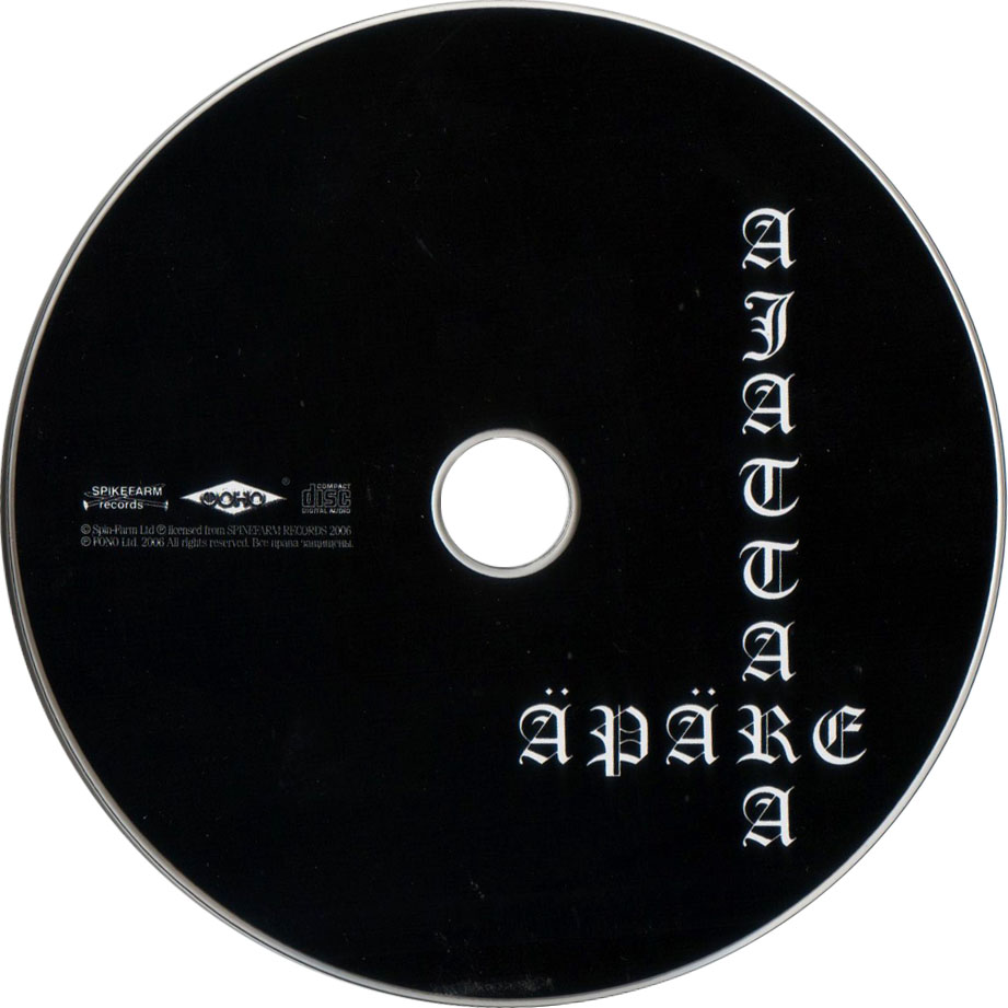 Cartula Cd de Ajattara - pre