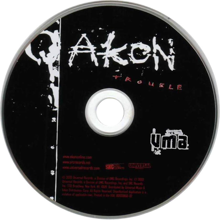 Cartula Cd de Akon - Trouble