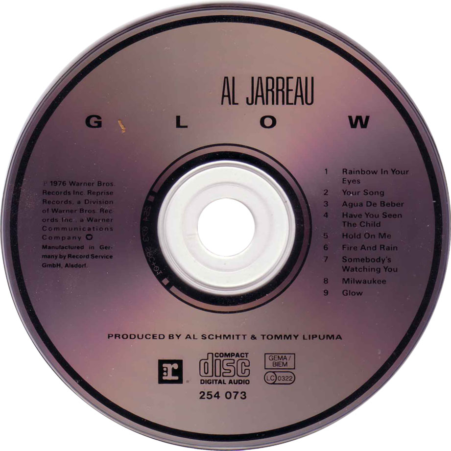 Cartula Cd de Al Jarreau - Glow