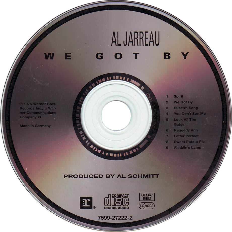 Cartula Cd de Al Jarreau - We Got By