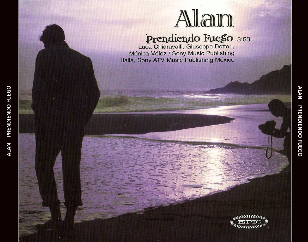 Cartula Trasera de Alan (Mexico) - Prendiendo Fuego (Cd Single)