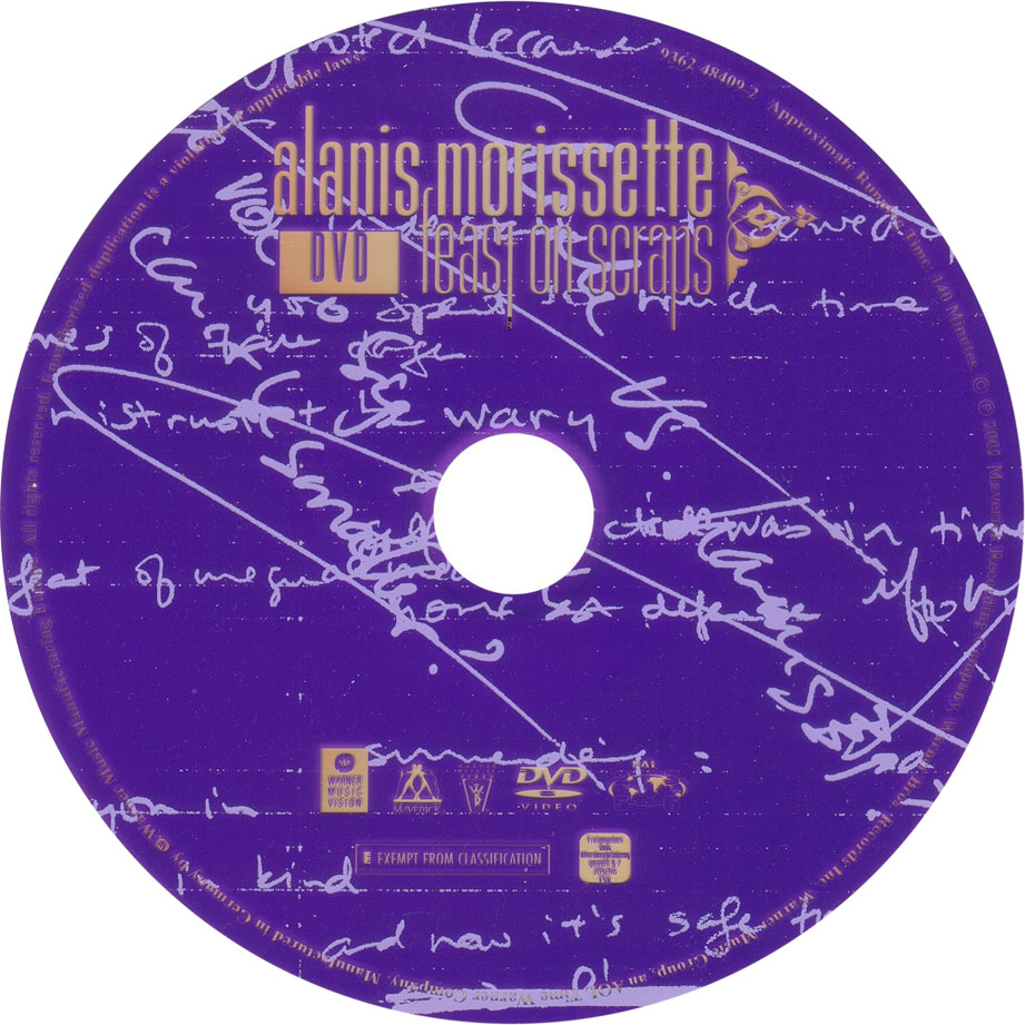 Cartula Dvd de Alanis Morissette - Feast On Scraps