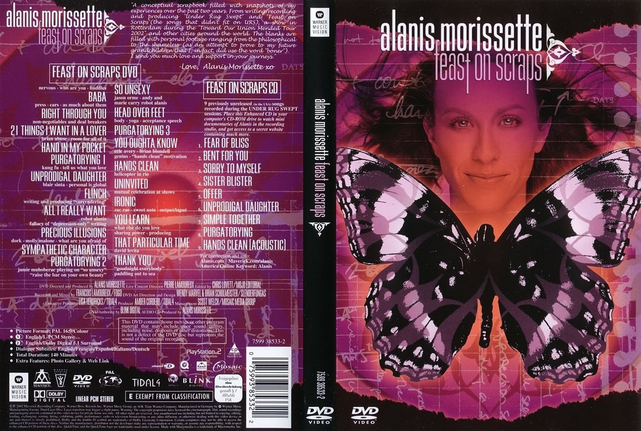 Cartula Caratula de Alanis Morissette - Feast On Scraps (Dvd)