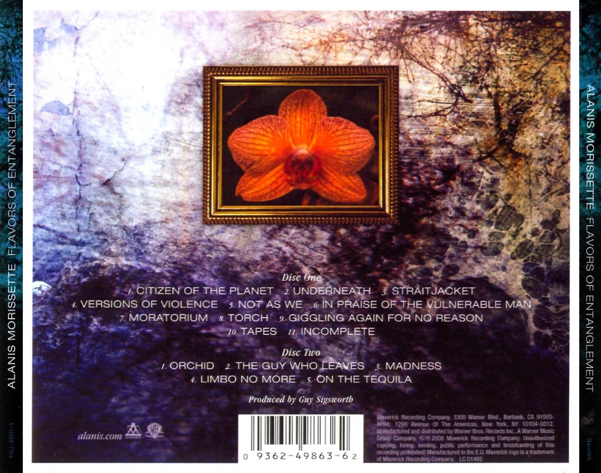 Cartula Trasera de Alanis Morissette - Flavors Of Entanglement (Deluxe Edition)