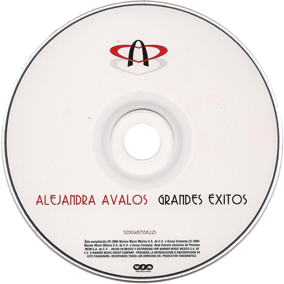 Cartula Cd de Alejandra Avalos - Grandes Exitos