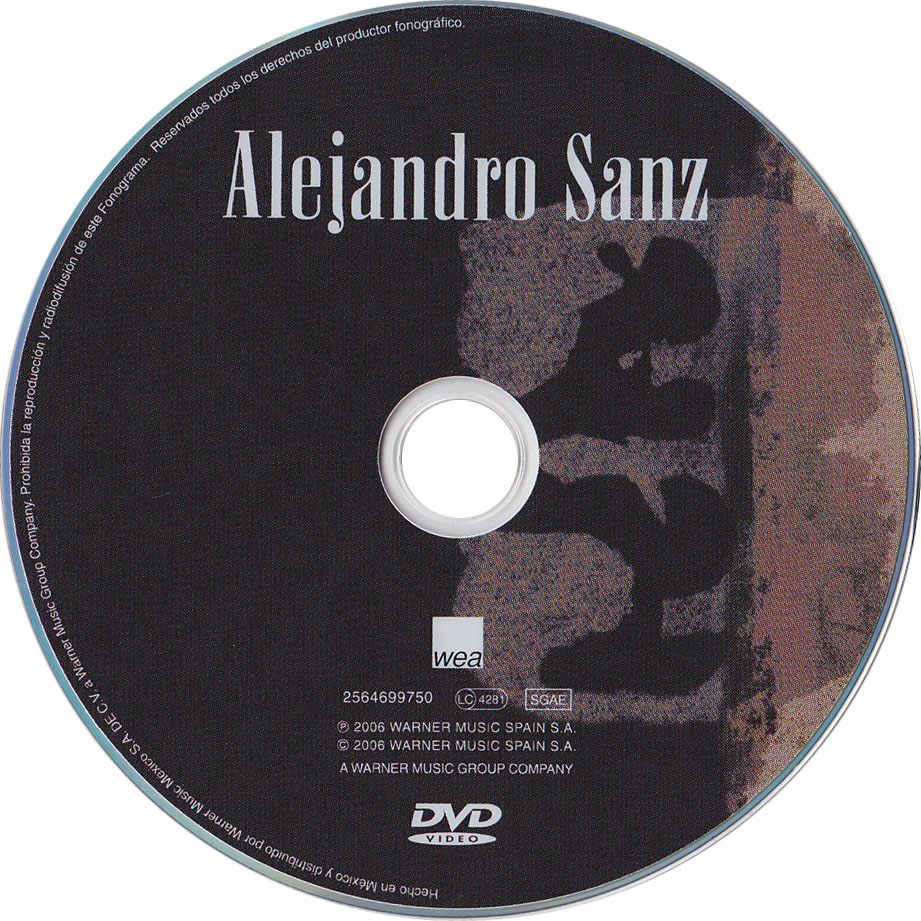 Cartula Dvd de Alejandro Sanz - 3 (2006)