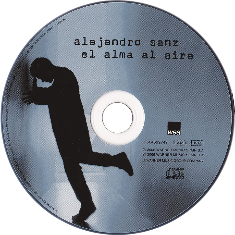 Cartula Cd de Alejandro Sanz - El Alma Al Aire (2006)