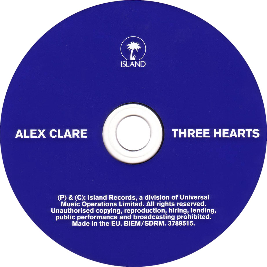Cartula Cd de Alex Clare - Three Hearts