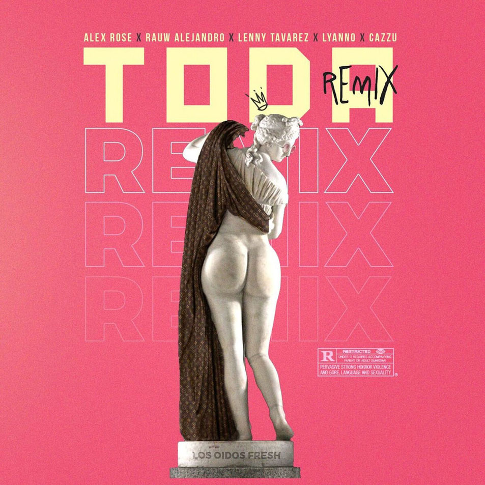 Cartula Frontal de Alex Rose - Toda (Featuring Rauw Alejandro, Lenny Tavarez, Lyanno & Cazzu) (Remix) (Cd Single)