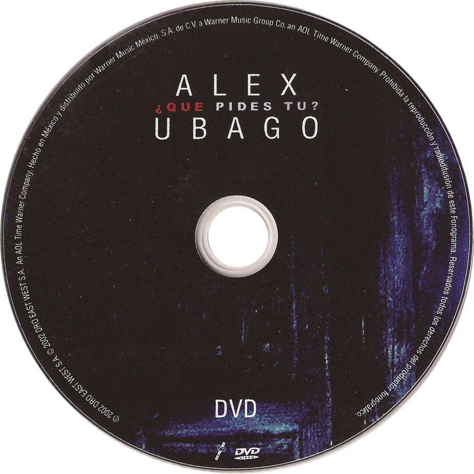 Cartula Dvd de Alex Ubago - Que Pides Tu (Edicion Especial)