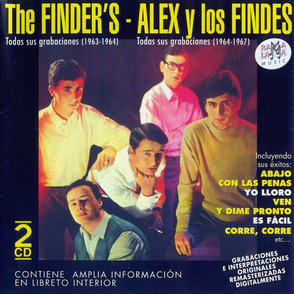 Cartula Frontal de Alex Y Los Findes / The Finder's - Todas Sus Grabaciones (1964-1967) (1963-1964)