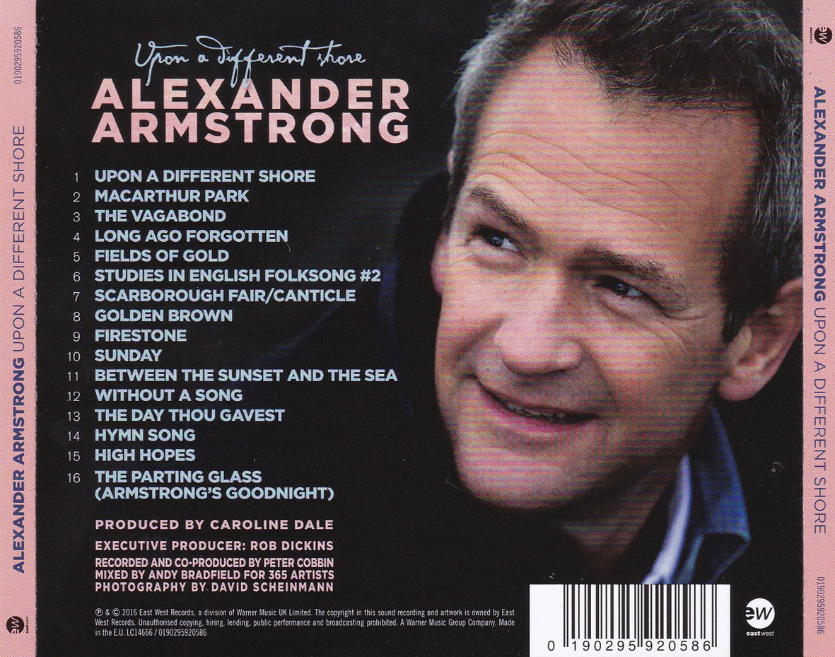 Cartula Trasera de Alexander Armstrong - Upon A Different Shore