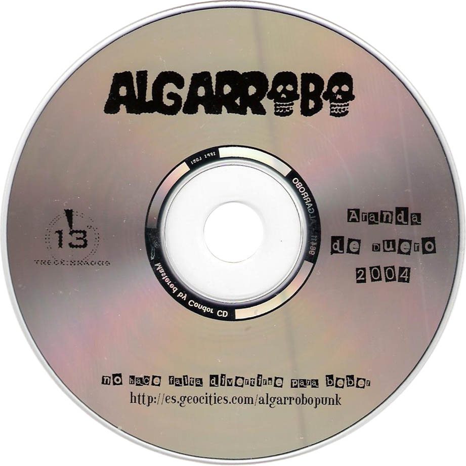 Cartula Cd de Algarrobo - No Hace Falta Divertirse Para Beber