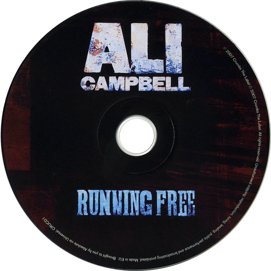 Cartula Cd de Ali Campbell - Running Free