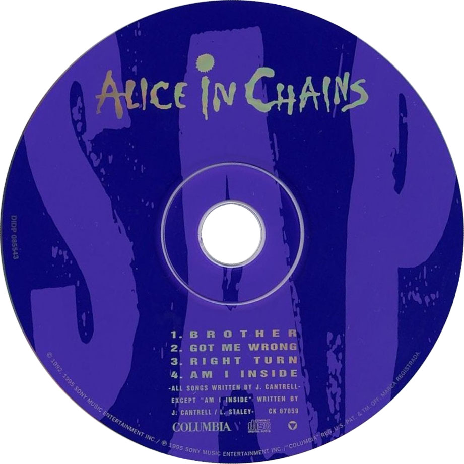 Cartula Cd de Alice In Chains - Sap (Ep)