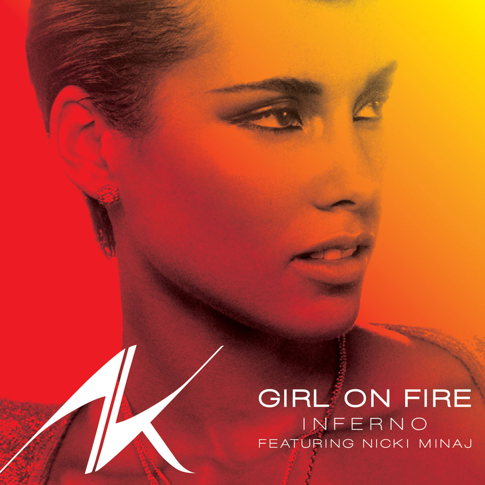 Cartula Frontal de Alicia Keys - Girl On Fire (Inferno) (Featuring Nicki Minaj) (Cd Single)