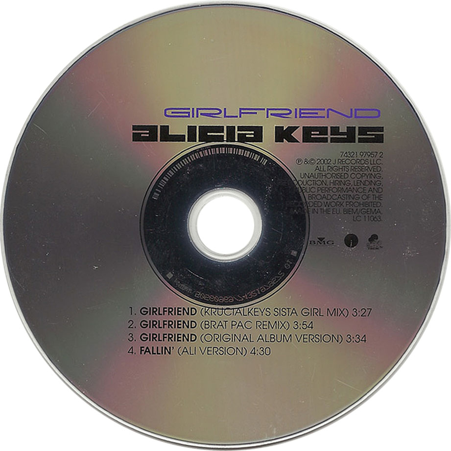Cartula Cd de Alicia Keys - Girlfriend (Cd Single)