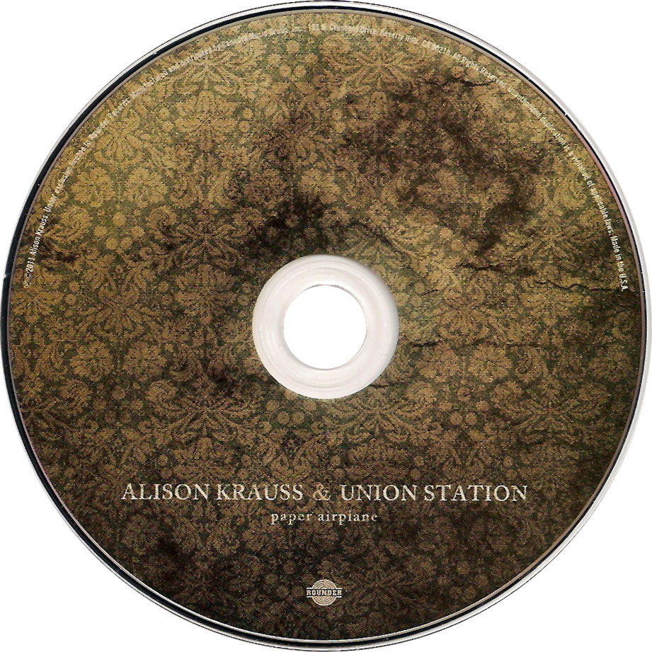 Cartula Cd de Alison Krauss & Union Station - Paper Airplane