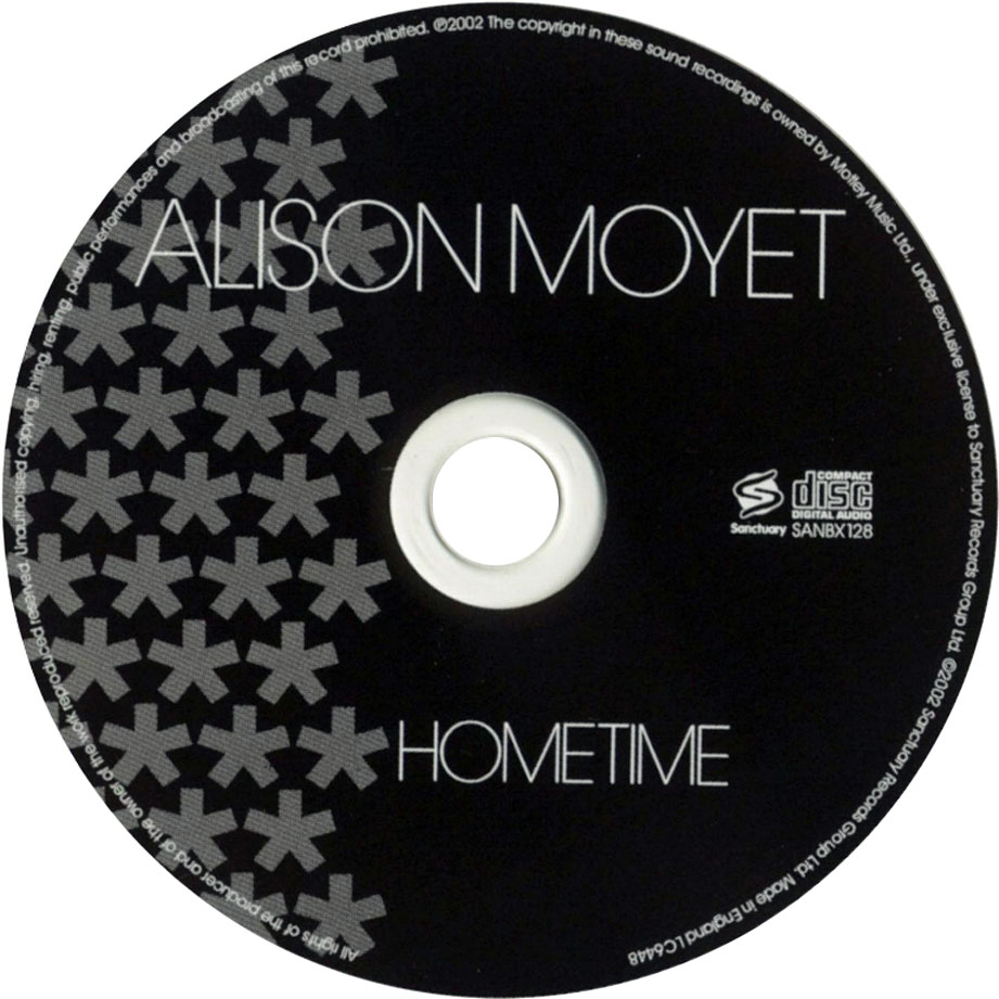 Cartula Cd de Alison Moyet - Hometime