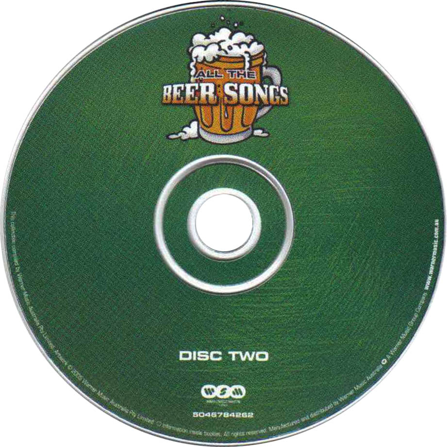Cartula Cd de All The Beer Songs Disc Two