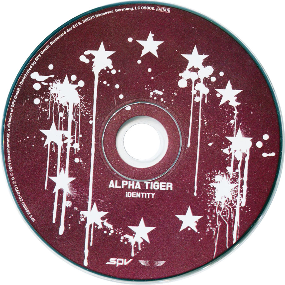 Car�tula Cd de Alpha Tiger - Identity