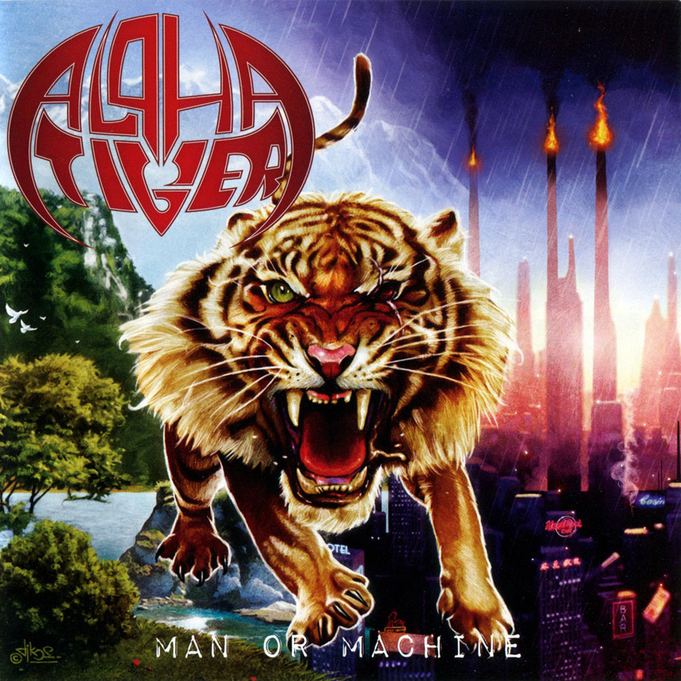 Car�tula Frontal de Alpha Tiger - Man Or Machine