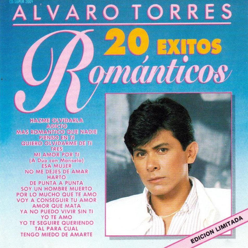 Cartula Frontal de Alvaro Torres - 20 Exitos Romanticos