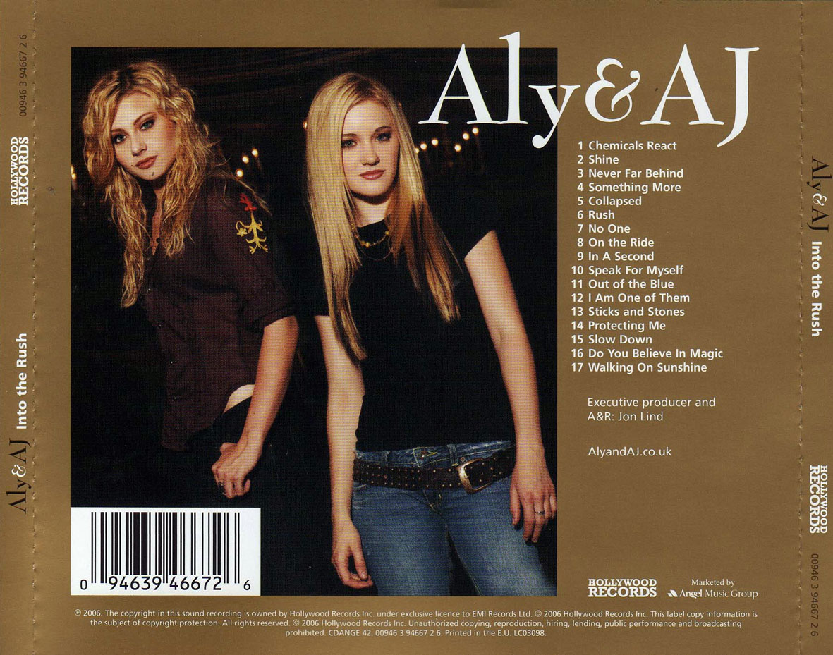 Cartula Trasera de Aly & Aj - Into The Rush (Deluxe Edition)