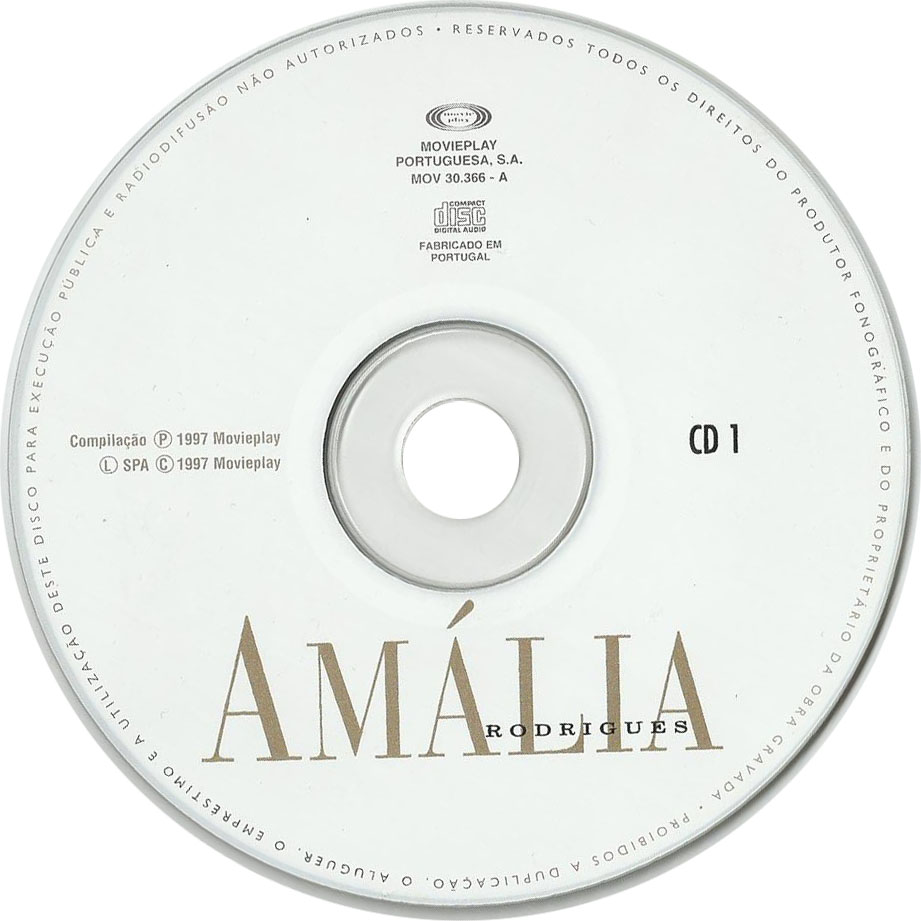 Cartula Cd1 de Amalia Rodrigues - Amalia Rodrigues
