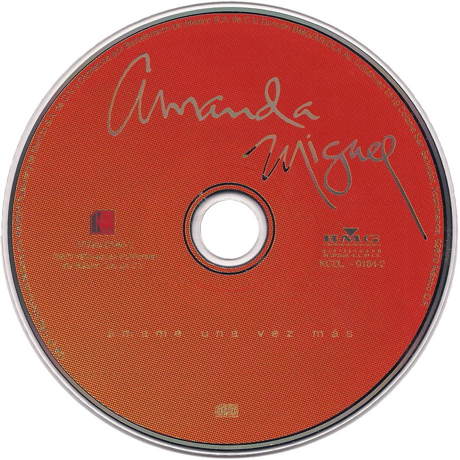 Cartula Cd de Amanda Miguel - Amame Una Vez Mas