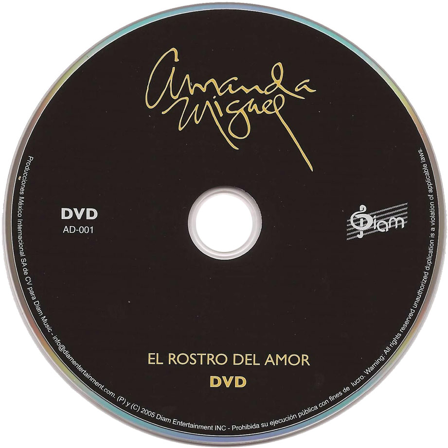 Cartula Dvd de Amanda Miguel - El Rostro Del Amor (Edicion Especial)