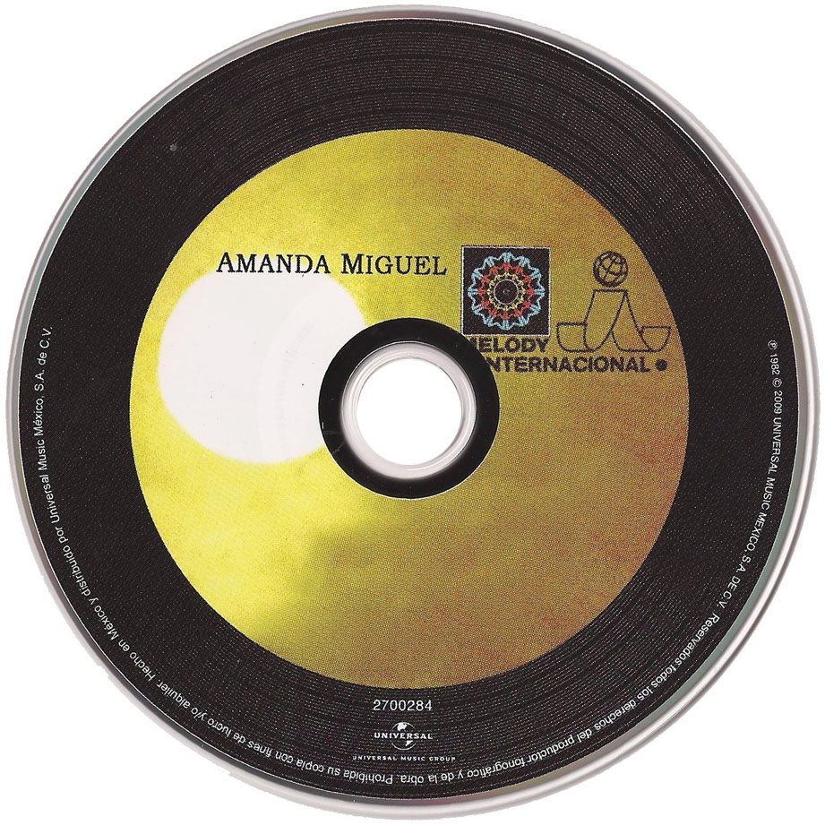 Cartula Cd de Amanda Miguel - El Sonido Volumen II