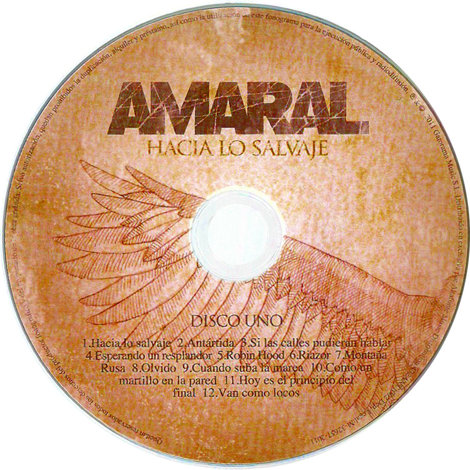 Cartula Cd1 de Amaral - Hacia Lo Salvaje (Edicion Deluxe)