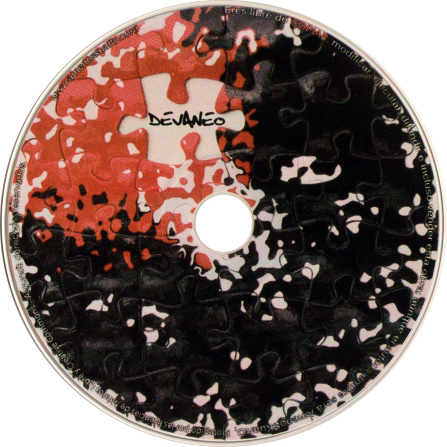 Cartula Cd de Amenoskuarto - Devaneo