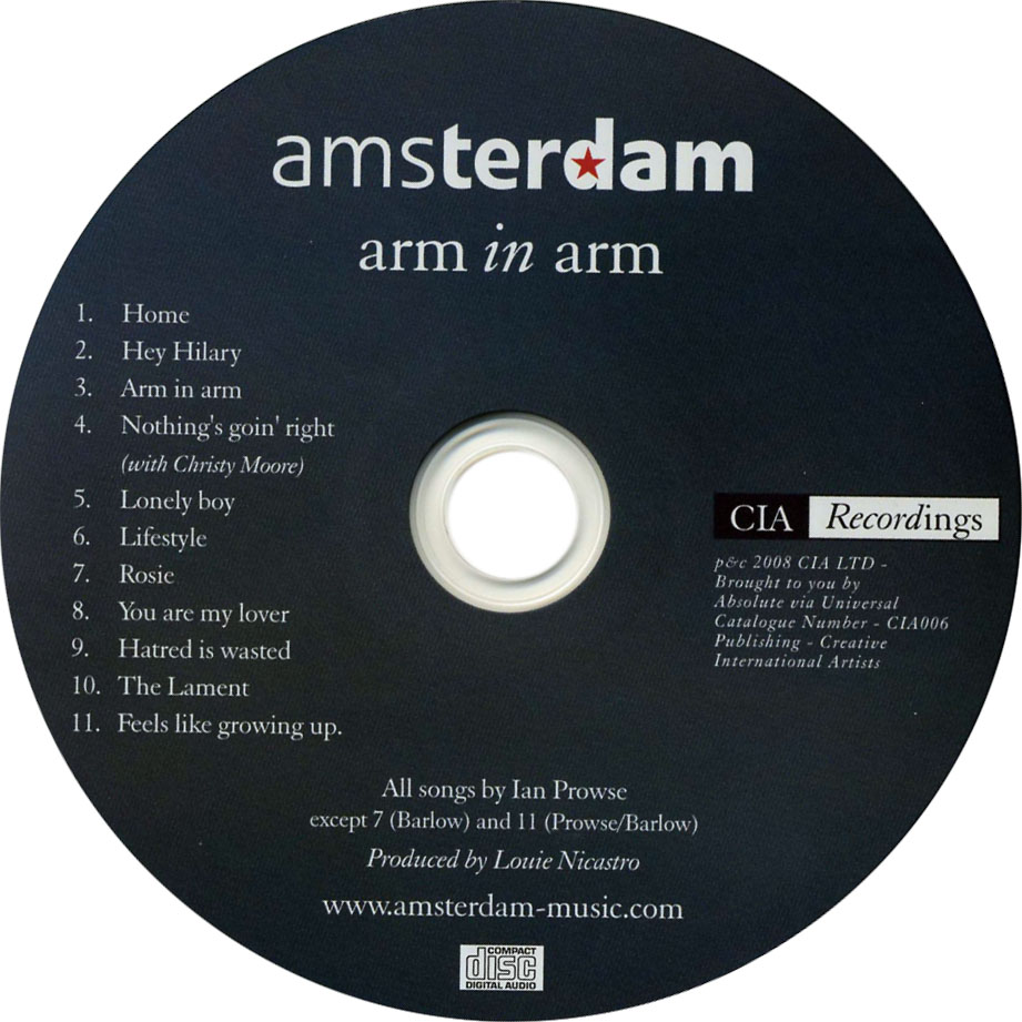 Cartula Cd de Amsterdam - Arm In Arm