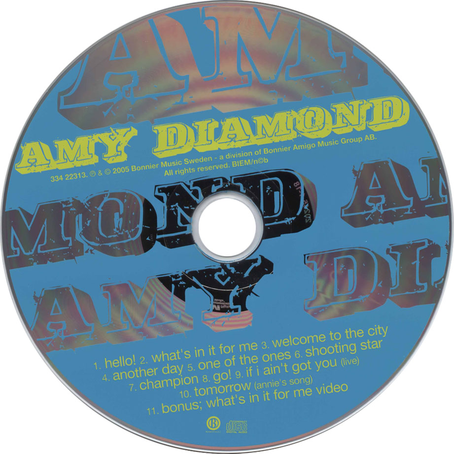 Cartula Cd de Amy Diamond - This Is Me Now