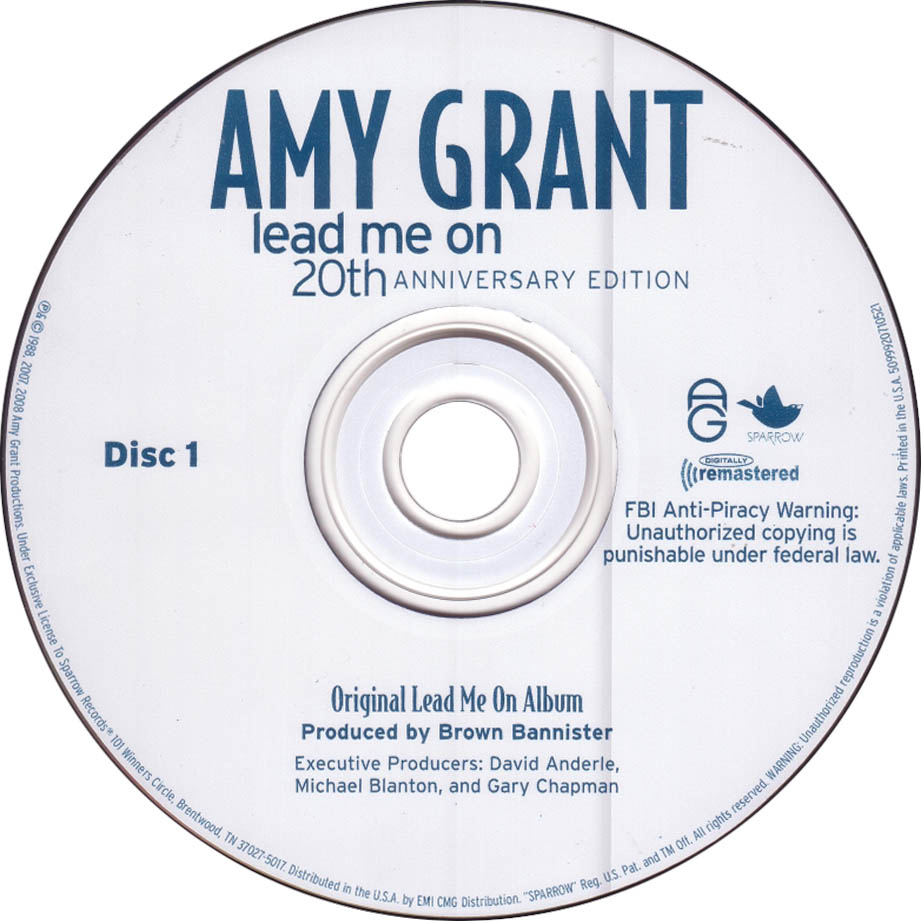 Cartula Cd1 de Amy Grant - Lead Me On (20th Anniversary Edition)