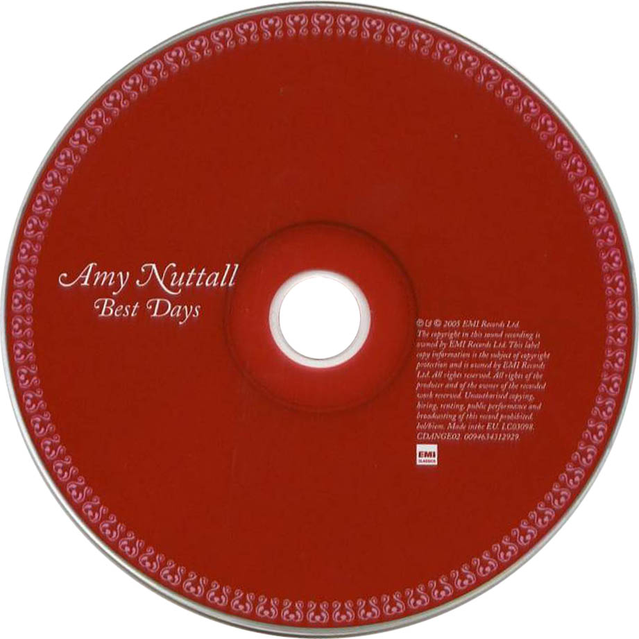 Cartula Cd de Amy Nuttall - Best Days