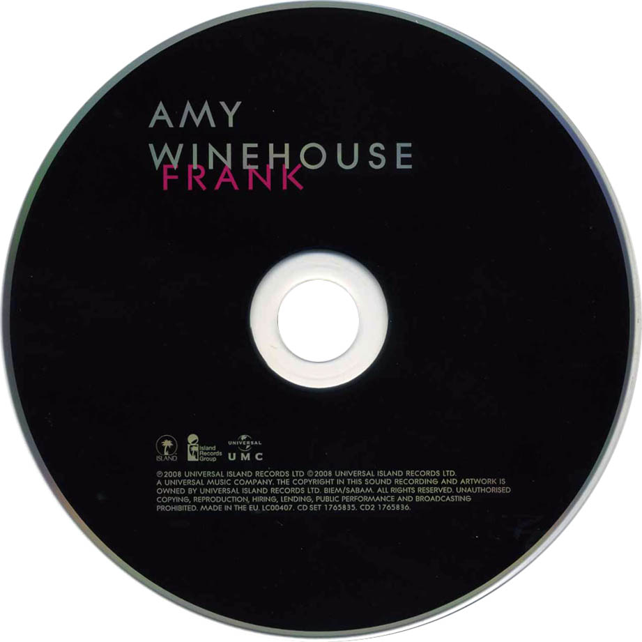 Cartula Cd2 de Amy Winehouse - Frank (Deluxe Edition)