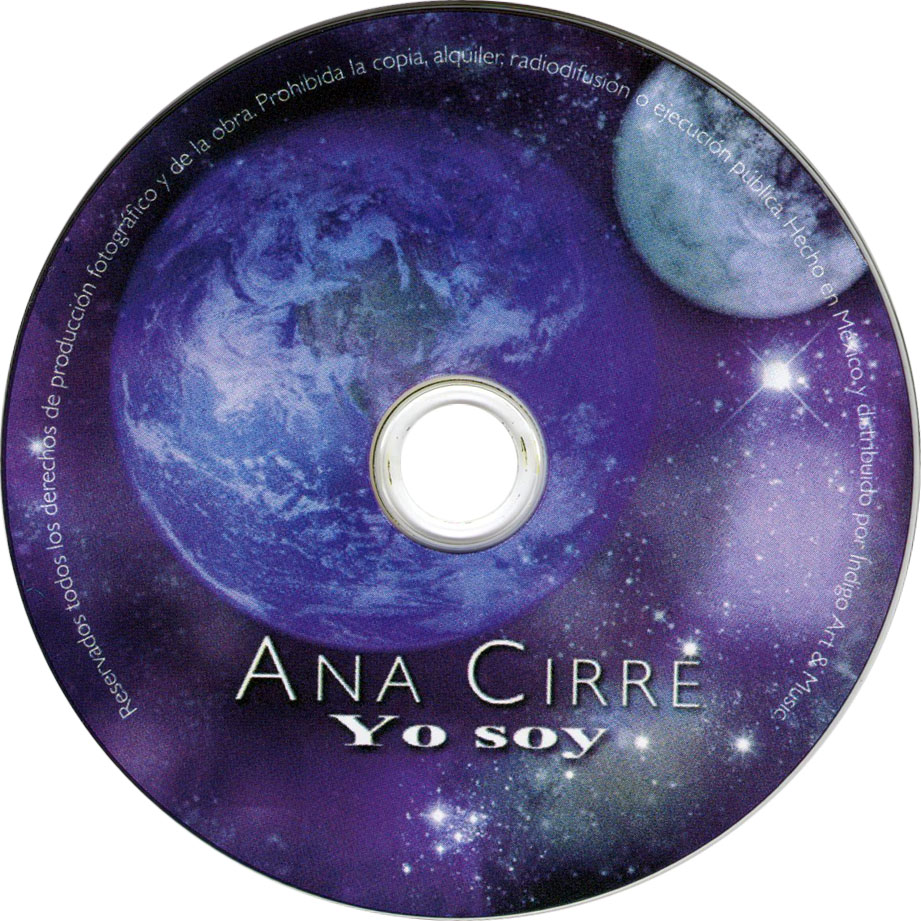 Cartula Cd de Ana Cirre - Yo Soy