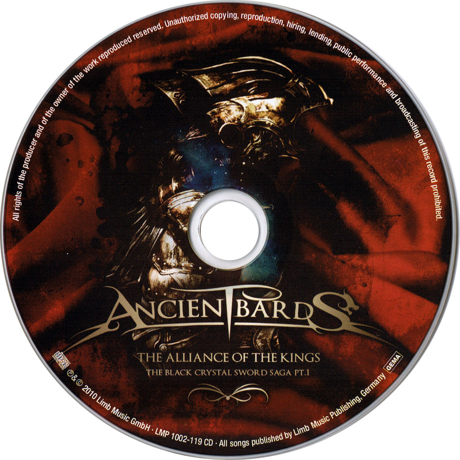 Cartula Cd de Ancient Bards - The Alliance Of The Kings