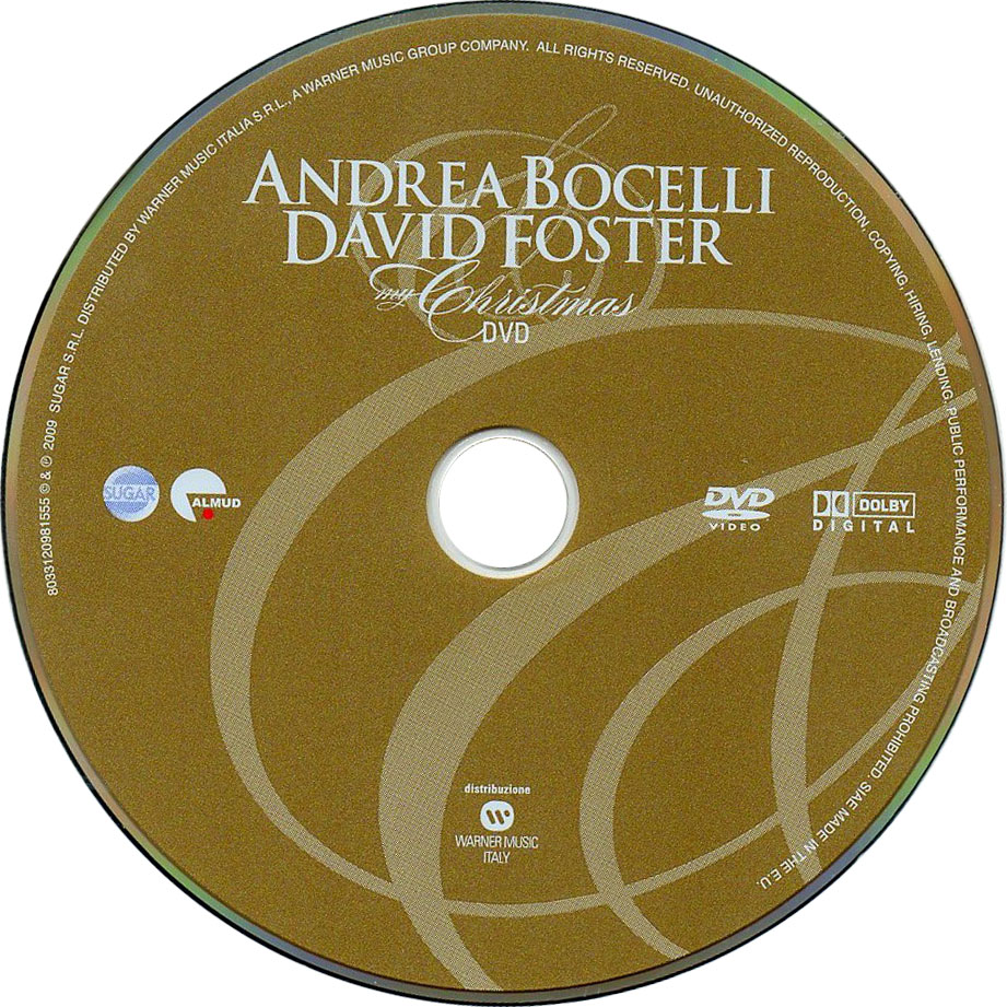 Cartula Dvd de Andrea Bocelli - My Christmas (Deluxe Edition)